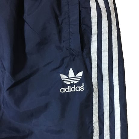 【USED】90'S ADIDAS NYLON TRACK PANTS NAVY