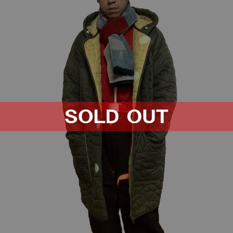 【USED】90'S W&LT OVER SIZED QUILTING COAT
