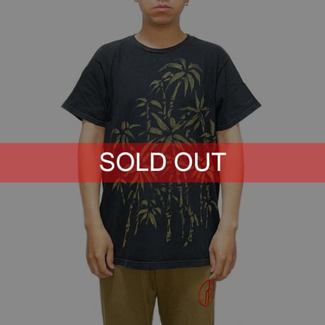 【USED】00'S POLO SPORT PEN INK PALM TREE T-SHIRT