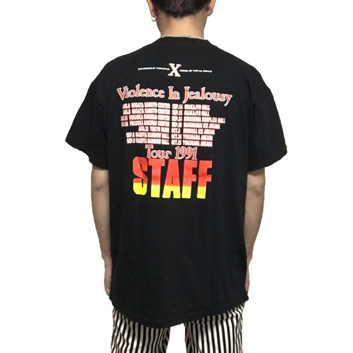 USED】90'S X-JAPAN VIOLENCE IN JEALOUSY T-SHIRT...