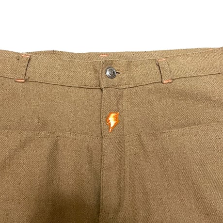 【USED】90's W.&L.T. MIX WOOL SINGLE CARGO POCKET PANTS