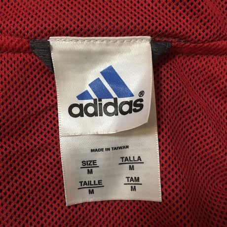 【USED】90'S ADIDAS NYLON ZIP-UP HOODIE