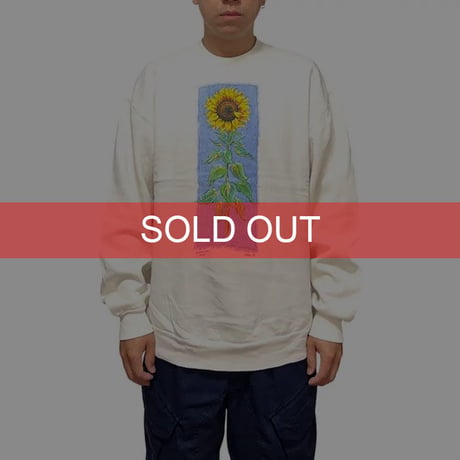 【USED】90'S SUNFLOWER SWEATSHIRT