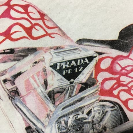【DEAD STOCK】PRADA FIRE PATTERN HARLEY T-SHIRT