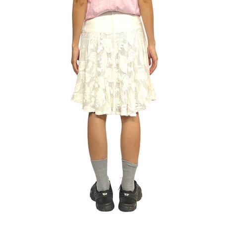 【USED】90'S-00'S Lan Tyan  LACE CROCHETED FISH SKIRT