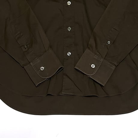 【USED】00's PRADA SHIRT BROWN KHAKI