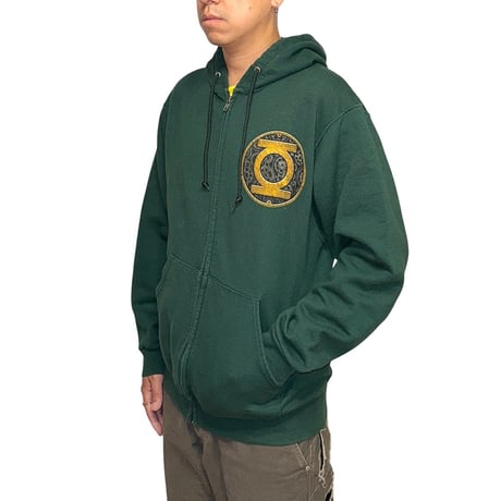 【USED】00's DC COMICS Green Lantern STEAM PUNK LOGO ZIP PARKA
