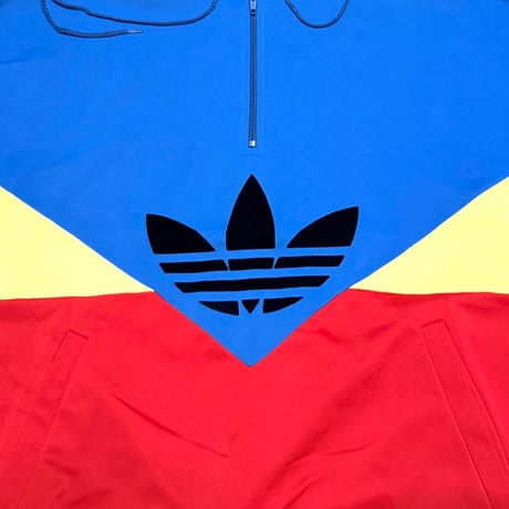 【USED】80's adidas West Germany Triacetate Color-Block Hoodie