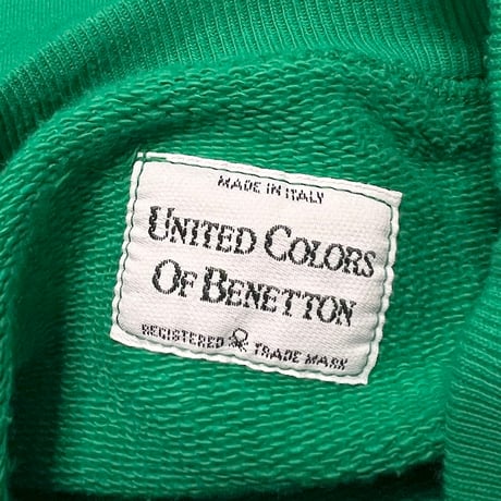 【USED】90's UNITED COLORS OF BENETTON SWEATSHIRT EMERALD GREEN