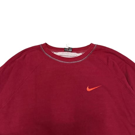 【USED】90's NIKE X-TRAINING SWEATSHIRT BURGUNDY