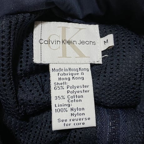 【USED】90'S CK CALVIN KLEIN JEANS REFLECTIVE LINE PULLOVER