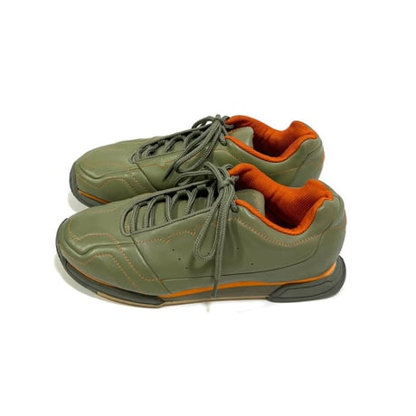 【USED】00'S ADIDAS SNEAKERS KHAKI/ORANGE