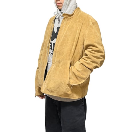 【USED】90'S-00'S J.CREW SUEDE ZIP JACKET