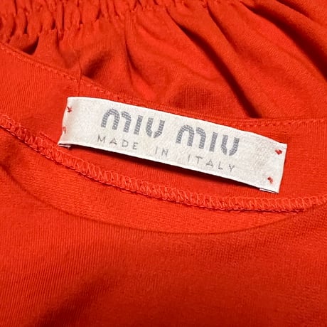 【USED】90's-00's MIU MIU L/S TOP ORANGE