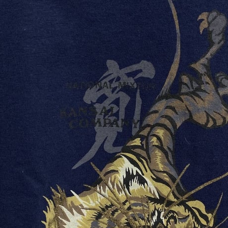 【DEAD STOCK】90'S KANSAI YAMAMOTO TORA T-SHIRT (ONEITA BODY)