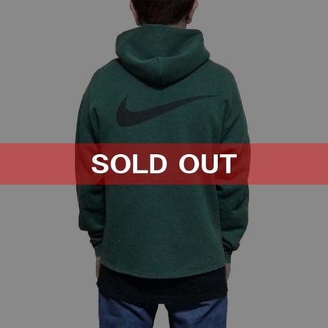 【USED】90'S  NIKE ZIP-UP HOODIE GREEN