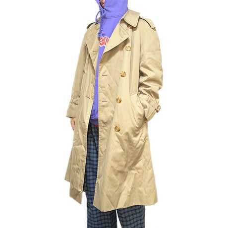 【USED】90'S AQUASCUTUM TRENCH COAT MADE IN ENGLAND