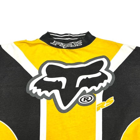 【USED】90'S FOX RACING ALL-OVER PRINT L/S T-SHIRT