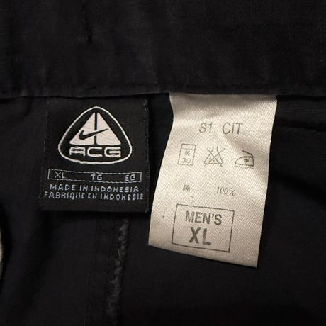 【USED】00's NIKE ACG RIPSTOP BUGGY CARGO PANTS BLACK