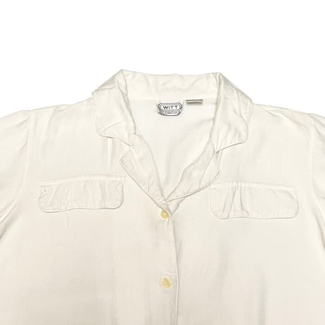 【USED】80'S WITT Collection S/S RAYON BLOUSE