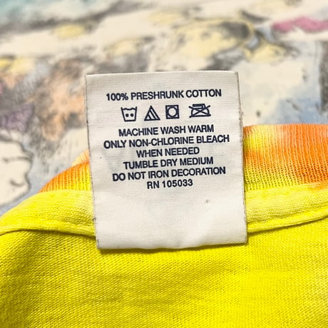 【USED】90's ALICE IN WONDERLAND TIE DYE T-SHIRT