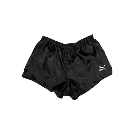 【USED】80's-90's PUMA RUNNING SHORTS STRIPE BLACK