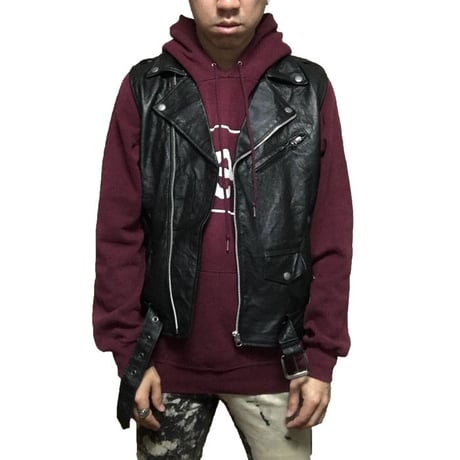 【USED】LEATHER RAIDERS N/S JACKET