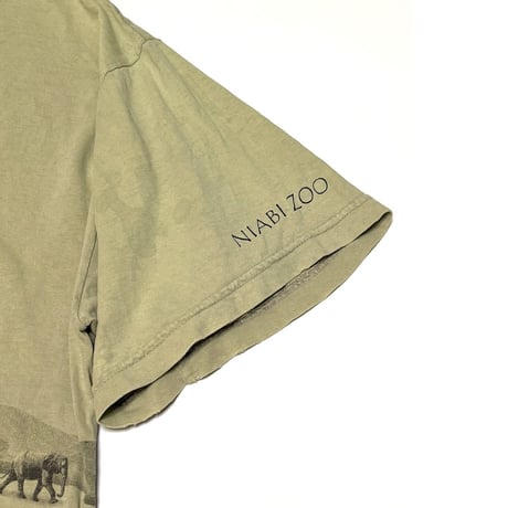 【USED】00's NIABI ZOO ELEPHANT T-SHIRT