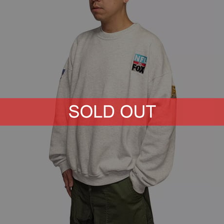 【USED】90's NFL on FOX × FOX SPORTS Embroidered Sweatshirt