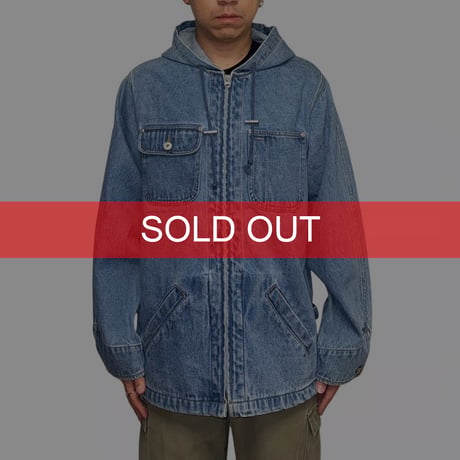 【USED】90's L.A. BLUES Denim Hooded Jacket