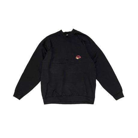 【USED】90'S FRUIT OF THE LOOM ONE POINT EMBROIDERY SWEATSHIRT MADE IN IRELAND
