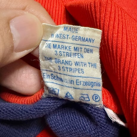 【USED】70's adidas West Germany Red × Navy Track Jacket