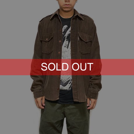 【USED】00'S BURBERRY LONDON CORDUROY SHIRT