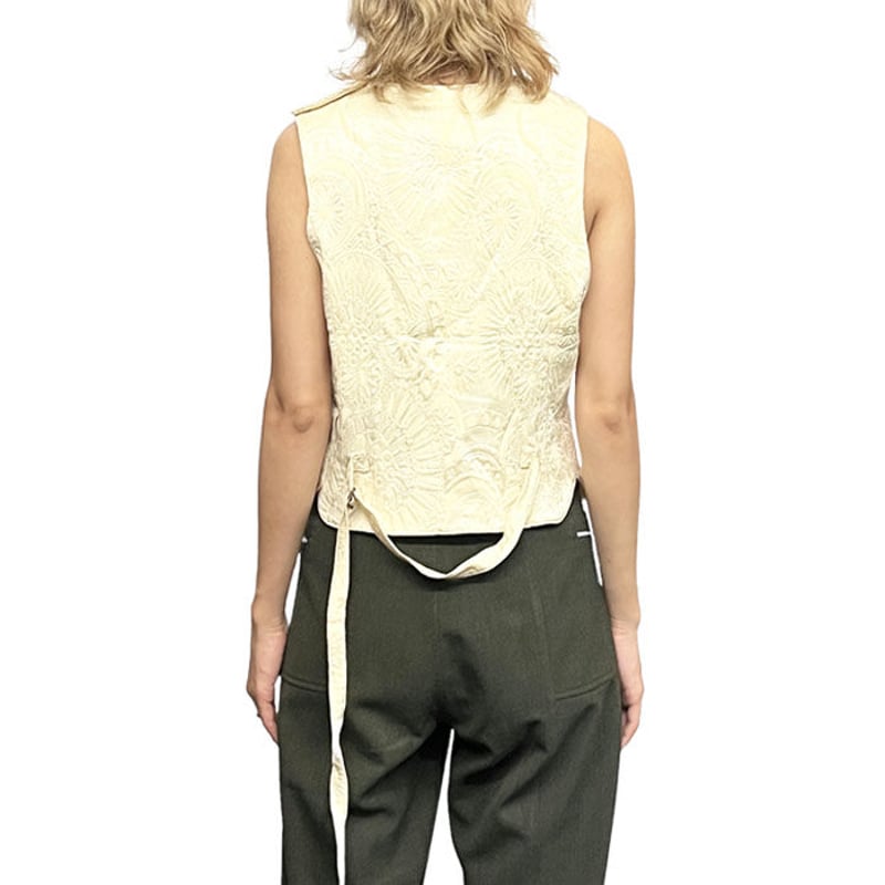 USED】00'S ANN DEMEULEMEESTER JACQUARD VEST | K USED】00'S ANN DEMEULEMEESTER JACQUARD VEST | K