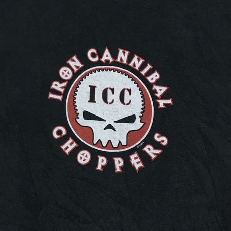 【USED】00'S IRON CANNIBAL CHOPPERS T-SHIRT