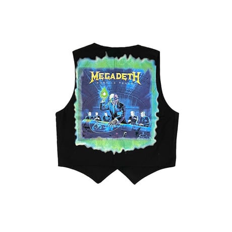 【DEAD STOCK】90's MEGADETH OXIDATION OF THE NATIONS × RUST IN PEACE GILET