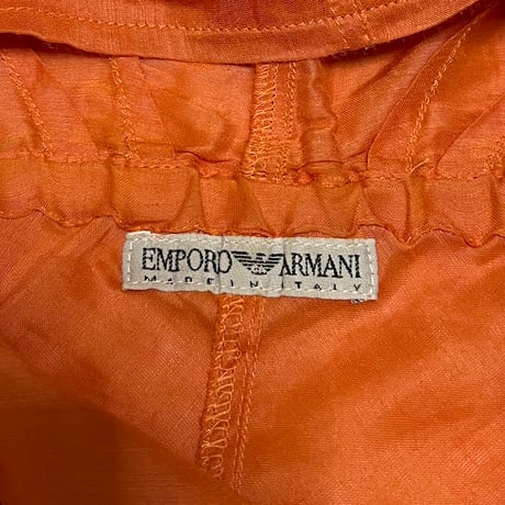 【USED】90'S EMPORIO ARMANI ZIP PARKA ORANGE