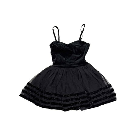 【USED】80's FERRETTI STUDIO BLACK MINI DRESS