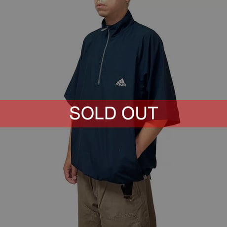 【USED】00'S ADIDAS CLIMA SHELL S/S HALF-ZIP PULLOVER JACKET