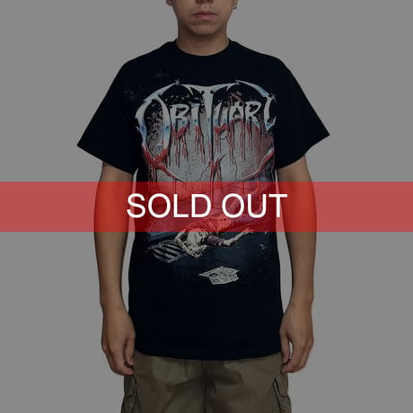 【USED】00's OBITUARY SLOWLY WE ROT T-SHIRT