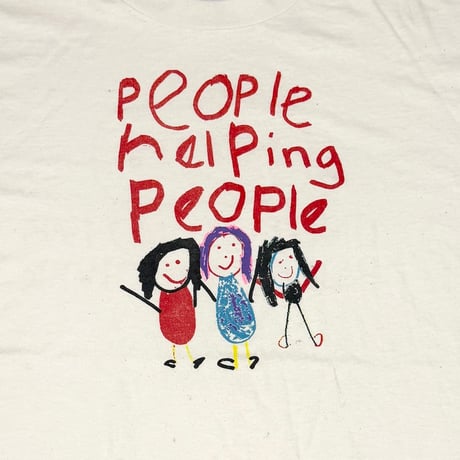 【USED】90's People helping People T-SHIRT