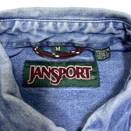 【USED】90'S JANSPORT DENIM B.D.SHIRT