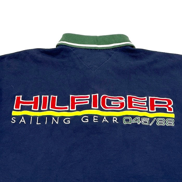 USED】90'S TOMMY HILFIGER SAILING GEAR POLO SHI