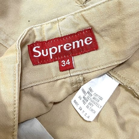 【USED】90'S SUPREME SIDE SINGLE POCKET SHORTS MADE IN U.S.A.