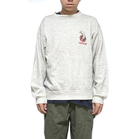 【USED】80'S POWELL MIKE MCGILL SKULL SEAHORSE SWEATSHIRT