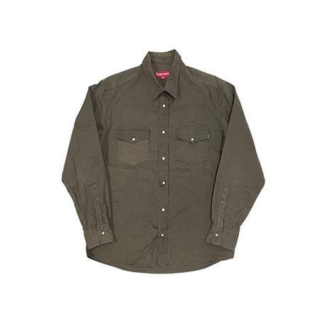 【USED】90'S SUPREME WESTERN SHIRT MADE IN U.S.A.