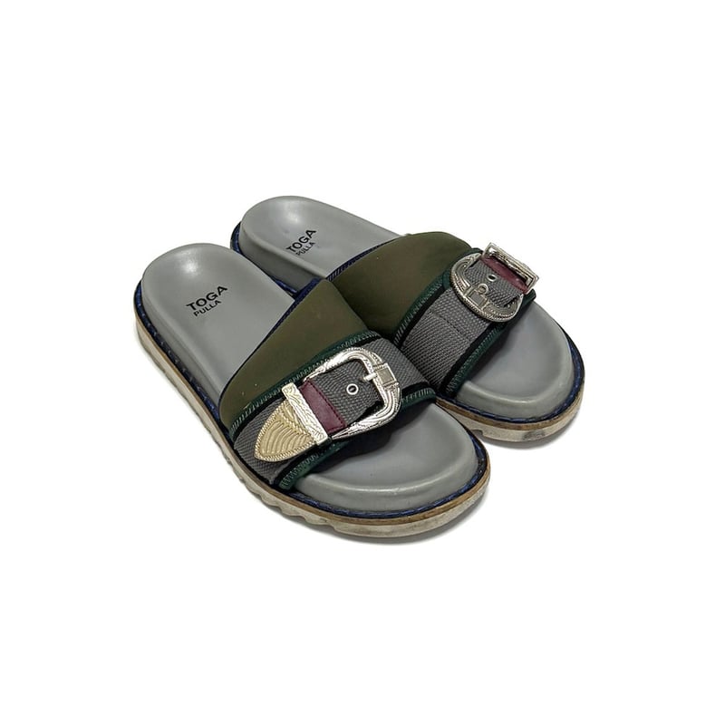 USED】TOGA PULLA 2019SS METAL BUCKLE SANDALS |