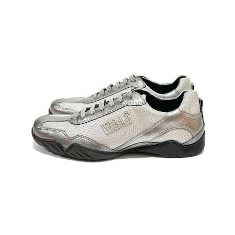 【DEAD STOCK】90'S W.&L.T. DRIVING SNEAKERS METALLIC SILVER