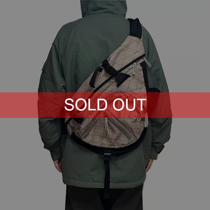 USED】00's Ocean Pacific OP LATTICE CHECK SLING