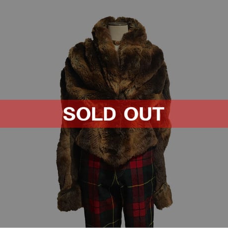 【USED】90'S VIVIENNE WESTWOOD GOLD LABEL × TISSAVEL FAUX FUR JACKET